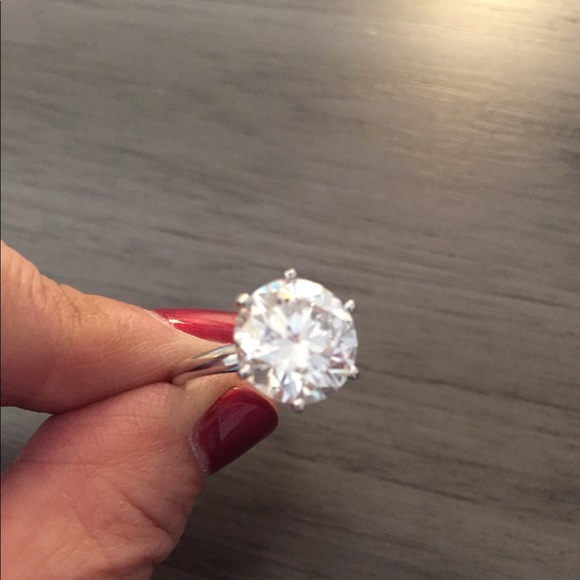 Sold -Charles & Colvard Moissanite 14k Forever One - Picture 5 of 8